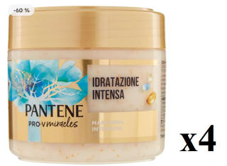 4 Botes de Mascarilla capilar de 300ml de PANTENE Hidratación Intensiva por 15.96€