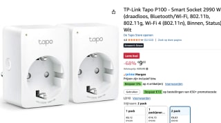 TP-Link Tapo P100 - Smart Socket 2 voor €9,63 bij Amazon