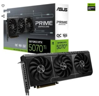 Carte graphique ASUS PRIME GeForce RTX 5070 Ti OC 16 Go à 899,90€
