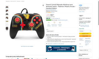 Control PowerA Pikachu por $397 | Oferta Amazon