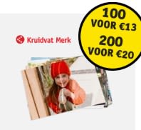 Fotoafdrukken 10x15cm: 100 voor €13, 200 voor €20 bij kruidvat
