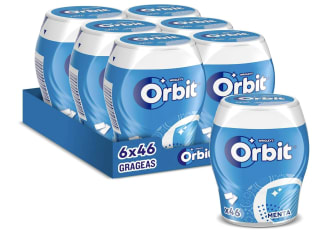 Orbit Bote de Chicles Sin Azúcar Sabor Menta (6 x 46 chicles) por 10,53€