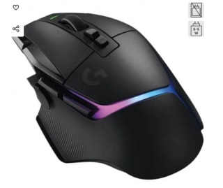 Souris gaming sans fil Logitech G G502 X Plus Lightspeed RGB 25 600 DP à 74,89€