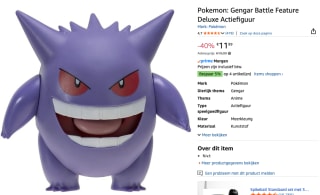 Pokémon Gevechtsfunctie Figuur Gengar voor €11,99 bij Amazon