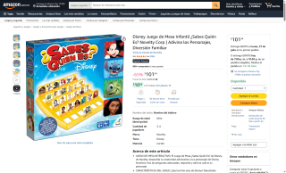 Juego de Mesa ¿Sabes Quién Es? Disney por $101 | Oferta Amazon