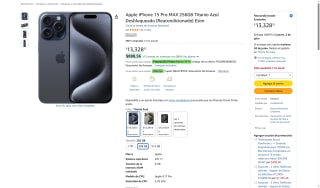 iPhone 15 Pro Max 256GB por $10,490 | Amazon (HSBC)