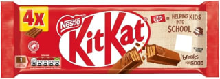 KitKat 4 Finger Milk Chocolate 4 Pack for £1.07 on Amazon Subscribe & Save