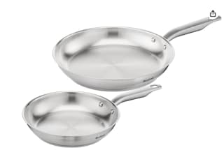 Lot de 2 poêles Tefal Virtuoso E492S225 en acier inoxydable à 37,99€