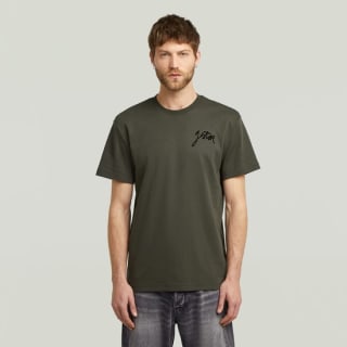 G-STAR Script r t Heren T-shirt (asfalt) voor €10,50 bij Bol