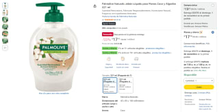 Palmolive Naturals Jabón Líquido Coco y Algodón por $17 en Amazon