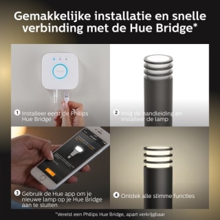 Philips Hue Lucca White Ambiance Sokkellamp voor €70 bij Bol