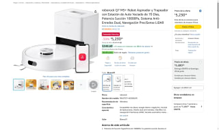 Robot Aspiradora Roborock Q7 M5+ por $5,230 | Amazon