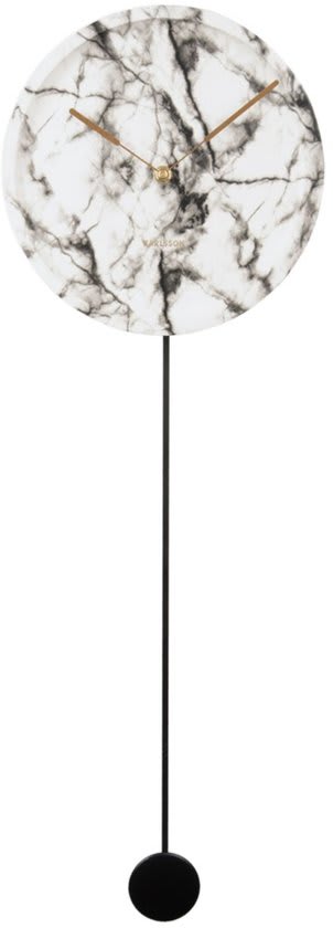 Karlsson Wandklok – Pendule Longue – Marmer Print voor €32,95 bij Bol