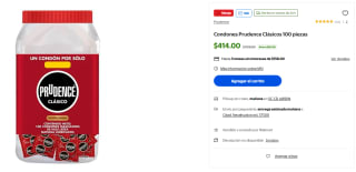 Condones Prudence Clásicos 100 piezas por $414 | Walmart