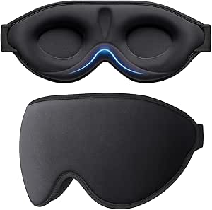 100% Light Blocking Sleep Masks for Men & Women-Zero Eye Pressure Mask for Sleeping-