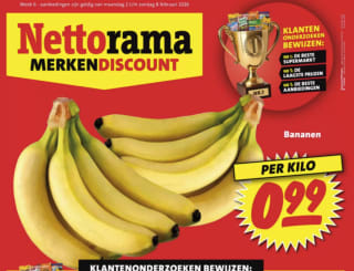 1 kilo bananen voor €0,99