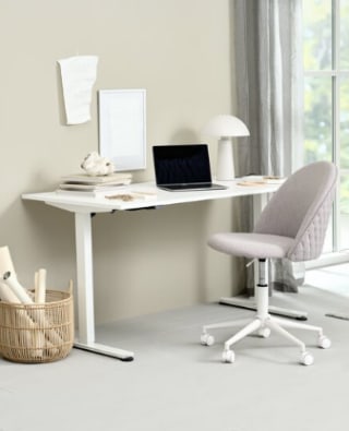 Verstelbaar bureau SVANEKE 80x160 wit voor €229 bij Jysk