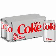 Diet Coke 8 Pack Cans – Tesco Clubcard Deal £2.10