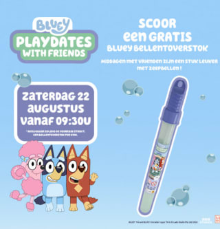 Gratis Bluey bellentoverstok bij Smyths Toys
