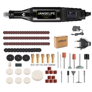 Amoladora de alta potencia y juego de 211 piezas por solo 9.07€