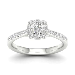 18ct White Gold & Platinum 0.50ct Diamond Ring £1000
