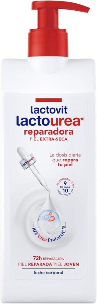 2 botes Lactovit Leche Corporal Reparadora Lactourea Protein Calcium 400ml por 6.16€