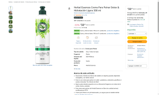 Crema para peinar Herbal Essences por $38 | Oferta Amazon