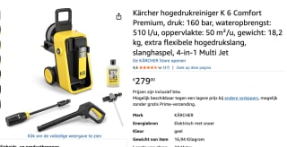 Kärcher K 6 Comfort Premium hogedrukreiniger voor €279 bij Amazon