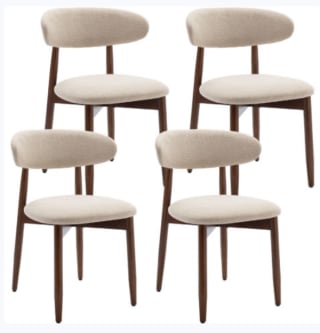 Lot de 4 chaises COLAMY de salle à manger à 279,99€