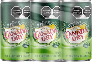 Canada Dry Ginger Ale 6x237ml por $38 | Amazon
