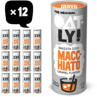 12 x Oatly! The Original Barista Iced Macchiato Caramel voor €8 bij Bol