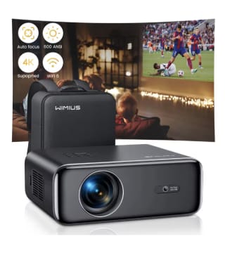 WiMiUS Proyector Full HD 4K 26000 Lúmenes por 74,11€