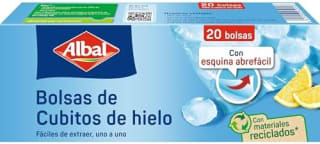 Albal bolsas cubitos hielo pack 3x20 uds por 3,98€