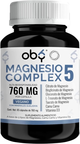 Oby Magnesio Complex 65 Cápsulas por $200 | Amazon