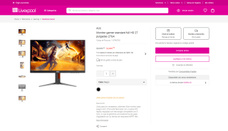 Monitor AOC 27" Full HD por $2,889 | Oferta Liverpool
