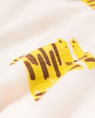 HEMA baby meegroei body dieren gebroken wit voor €2,75 bij HEMA