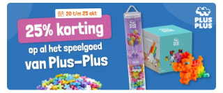 25% korting op alle bouwsets van Plus-Plus bij Lobbes