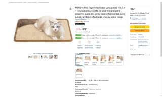 Tapete Rascador Gato FUKUMARU por $80 | Oferta Amazon