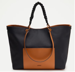 Bolso shopper con asa trenzada Negro Jo & Mr. Joe por 23.98€