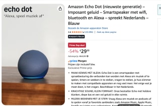 Amazon Echo Dot 5 Blauw voor €29,99 bij Amazon