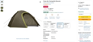 Casa de Campaña Darwin por $1,341 | Oferta Amazon