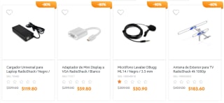 Rebajas de Hasta 90% en Outlet de RadioShack