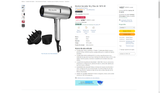 Secador 1875W Dry Max por $498 | Oferta Amazon