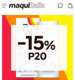 -15% de Descuento en P20.