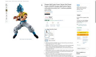 Figura Gogeta 12cm por $304 | Oferta Amazon