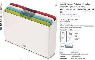Joseph Joseph - Folio Icon 4 Snijplanken voor €25