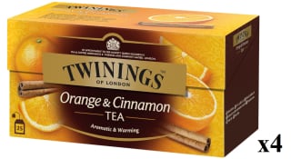 4 Paquetes de TWININGS Té con naranja y canela estuche 25 bolsitas por 12.95€