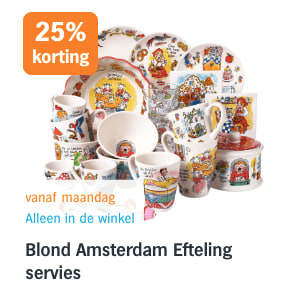 25% korting op Blond Amsterdam Efteling servies bij de AH