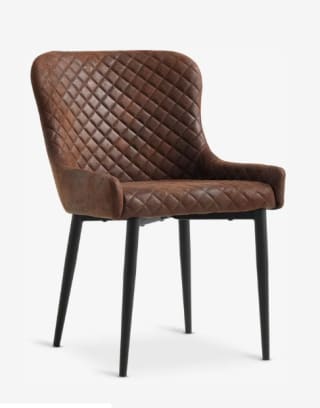 PEBRINGE Silla de comedor PEBRINGE marrón envejecido/negro por 55€