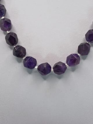 Collar de Amatista facetada con plata fina 925 CAT JOYAS $77.990 en Falabella, Cl